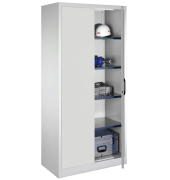 Stahlschrank 08921-00 S10104 lichtgrau 93,0 x 50,0 x 195,0 cm, aufgebaut
